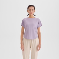 KALENJI Women's Quick Dry Cool Running T-shirt RUN DRY+ - Purple