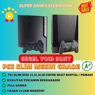 Sony ps3 slim seri 25 21 30 full game terbaru 120+500gb (64 GAMES) VOID SONY ASLI 2stick wireless Re