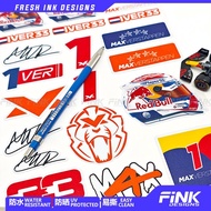 F1 Sticker Driver Wistapan Sticker logo Helmet Sticker