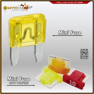 MINI PLUG IN FUSE Mini Fuse Micro Fuse Low Profile Mini Fuse 20AMP 25AMP 30AMP Fuse (10PCS)