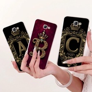 For Samsung Galaxy J7 Prime Case SM-G610 SM-G610F Cute Crown Letters Cover Soft Silicone Case For Sa