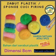 Plastic donut sponge dishwashing sponge