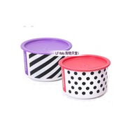 Tupperware Dots &amp; Stripes One Touch Topper (1) 940ml