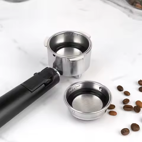 51MM Pressurized Coffee Filter Basket Espresso Portafilter Basket Detachable Espresso Machine Portaf