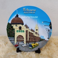 Melbourne Souvenir Display Plate AUSTRALIA