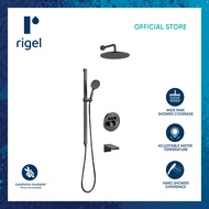 RIGEL Gunmetal Concealed Rain shower system Stellar 3.0