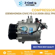 Compressor Aircond Car CHINA NEW Honda Civic FD 2.0 2006-2011 Sanden System 3411