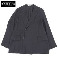 AURALEE Wool Kid Mohair Kersey Jacket, Men's, Black, Size 4, A20SJ02MK