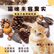 Cat Cat Fengrong Dried Fruit Toy Acorn Pine Cone Pet Natural Plant Fengrong Rabbit Grass Wheat Ear K