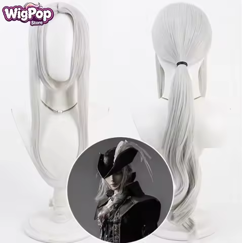 Cosplay Bloodborne Lady Maria Wig Halloween Anime Party Wig Heat Resistant Synthetic Wig