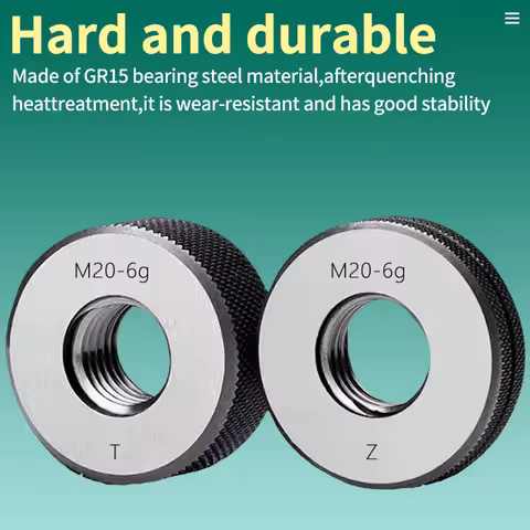 1SET(1*GO+1*NOGO M25-M27Non-Standard Metric Fine Tooth Thread Ring Gauge Accuracy 6g Measure Tool M2