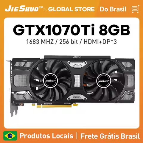 JIESHUO NVIDIA GeForce gtx 1070ti 8g，GTX 1070 8GB 2048SP video graphics card GDDR5 256bit GPU for co