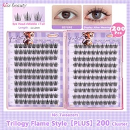 Cluster Glue-free False Eyelashes - Natural Curling Sunflower Lashes Easy To Remove