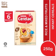 CERELAC Infant Cereals Rice & Mixed Fruits 250g / CERELAC Bijirin Kering Beras & Buah-Buahan 250g