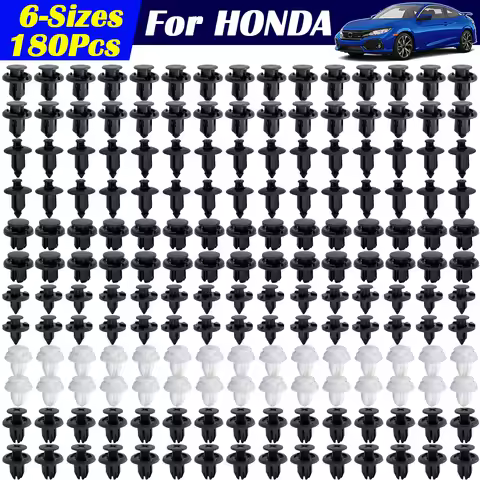 180x Universal For Honda Car Trim Clips Bumper Hood Retainer Grille Wheel Arch Auto Fastener Plastic