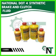 ♨ NATIONAL DOT 4 Synthetic Brake and Clutch Fluid