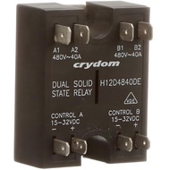 New Original Crydom H12D4840DE-10 RelaySSRZero-Switching Current-Rating 40A 2 Form DPST Screw Termin