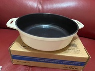 Koizumi 日本小泉成器 24cm白色平底鍋