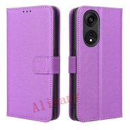 OPPO Reno8 T 5G Casing Flip Phone Holder Stand OPPO Reno 8T Reno8T 5G Case Wallet PU Leather Back Cover