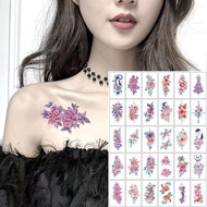 Small Fresh Tattoo Stickers Flower Eyebrow Butterfly Facial Tattoo Stickers I5y6