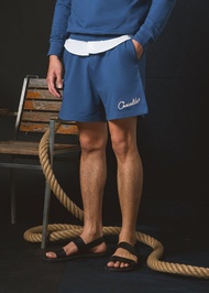 CROCODILE NAVAL ACADEMY BLUE TRACKSHORT WITH EMBROIDERY