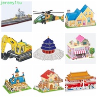 JEREMY 3D Castle Airplane Assembly Model, Building Model 3d Puzzles, Building Block Toy Airplane Cas
