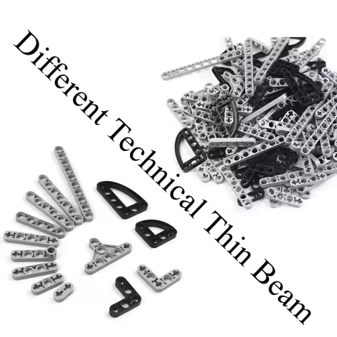 Robot Accessories Compatible 32065 41677 6632 32449 11478 70PCS 140PCS MOC Parts Thin Technical Beam
