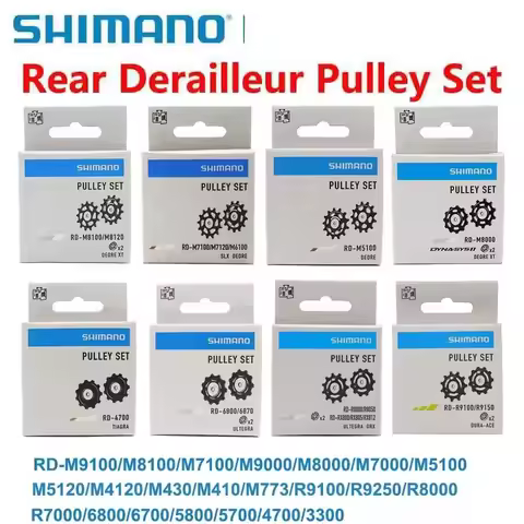 Shimano MTB ROAD BIKE Rear Derailleur Pulley Set Deore XT XTR SLXM9100 M8100 M8000 M7100 M6100 M5120