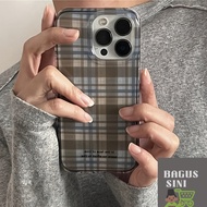 SFcuteGilsMix Casing Stylish Brown Lattice Phone Case For iPhone 16 Pro Max 11 1
