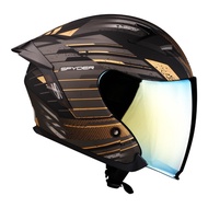 SPYDER FUEL GD S3 Half-Face Dual Visor Helmet + FREE CLEAR VISOR (STRIDE)