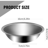 UOIENRT 10Pack Small Stainless Steel Bowls, 3/4 Quart Prep Bowls with Flat Base, 6 1/2 Inch Wide Met
