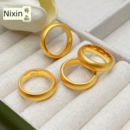 ring woman ring Gold Color Ancient Sand Gold Ring Steel Seal 999 Loach Back Men Women Couple Ring We