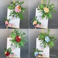 Sign Shop Welcome Sign Engagement Wedding Display Stand Floral Decoration Flower Exhibition Hall Wat