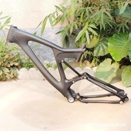 26Inch Mountain Bike Carbon Fiber Softail Bicycle Frame Black Disc Brake Downhill Innerline Frame