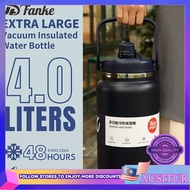 AUS Fanke Thermos Bottle 4000ml/2800ml Tumbler With Handle s304 thermal bottle Insulated Stainless S