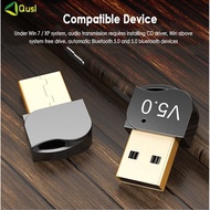 USB socket 5.0 Bluetooth audio receiver 5.0 Bluetooth adapter supports win8 / 10 【Qusl】