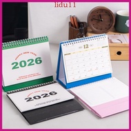 LID 2026 Tabletop Academic Calendar Twin-Coil Binding Monthly Calender for Planning