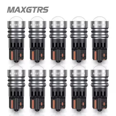 10Pcs Car Interior Light T10 168 2825 194 LED Bulb 6000k White W5W LED Auto Lamp 12V For Toyota Coro