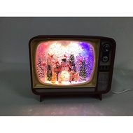 Classic old TV snow globe