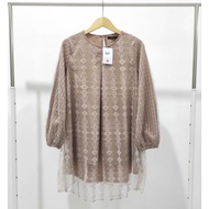 EXECUTIVE TUNIK LACE BROKAT BAJU ATASAN MUSLIM WANITA SALE