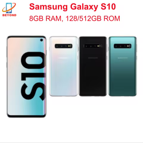 Samsung Galaxy S10 G973F G973FD G973U1 G9730 8GB RAM 128/512GB ROM Original 6.1" AMOLED Octa Core NF