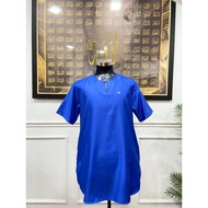 AFWAN KURTA [ROYAL BLUE] ADULT MEN'S RAYA SHIRT SHORT SLEEVE ROUND NECK KURTA SHORT SLEEVE JOHOR KUR