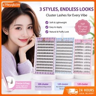 Local Shipping BQI No Glue Needed Sunflower Individual Cluster Lashes