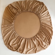 Low priceMulberry Silk Fitted Bed Sheet with Elastic Bands Luxury Mattress Cover Single Double Queen