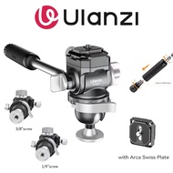 Ulanzi EH09 Acra Swiss Inverted Tripod Ball Head 360 Hydraulic Ballhead Horizontal Vertical Panorami