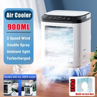 Mini Air Cooler 900ML Mini Air Cooling Fan Desktop Fan Mini Air Conditioner Fan Desk Fan Air Conditi