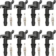 DRIVESTAR Ignition Coil Pack and Iridium Spark Plugs for Ford F150 Replacement for FD508 DG511 C1541