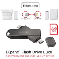 SanDisk iXpand Flash Drive Luxe 256GB 2 in 1 Lightning and USB-C  OTG Flashdrive Warranty bu Synnex 2 Years Multicolor SDIX70N-256G-GN6NE