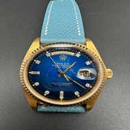 勞力士 ROLEX 星期日曆型18038 漸變藍盤 18K黃金