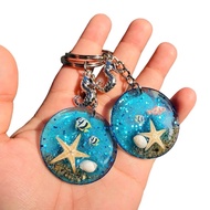 Mini round ocean keychain 4cm